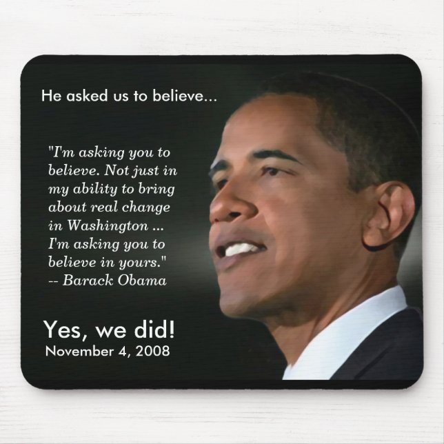 Alfombrilla De Ratón Obama - Cree - Mousepad (Frente)