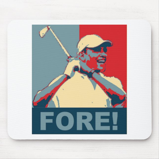 Alfombrilla De Ratón ¡Obama Golfing DELANTE! (Frente)