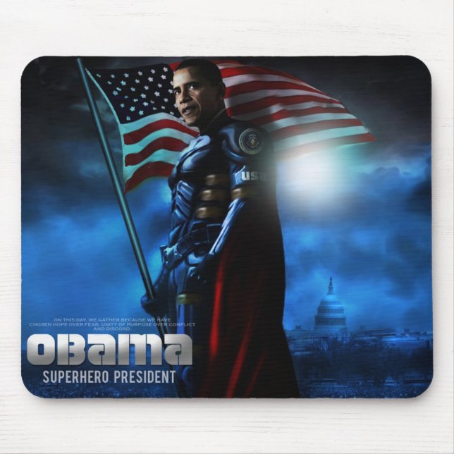 ALFOMBRILLA DE RATÓN OBAMA MOUSEPAD (Frente)