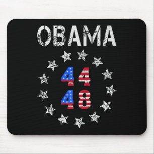 Alfombrilla De Ratón Obama Retro Vintage La Bandera Estadounidense Patr