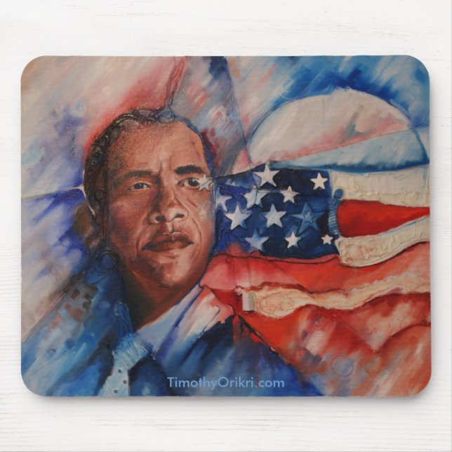 Alfombrilla De Ratón Obama: Vision personificó - Mousepad (Frente)