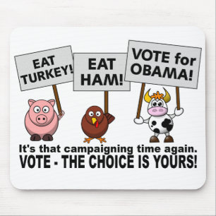 Alfombrilla De Ratón Obama vota mousepad
