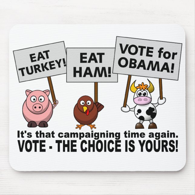 Alfombrilla De Ratón Obama vota mousepad (Frente)