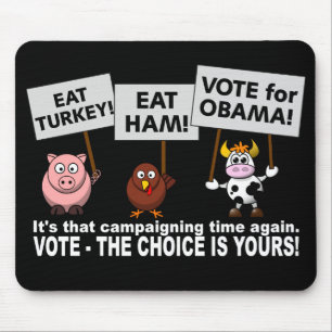Alfombrilla De Ratón Obama vota mousepad