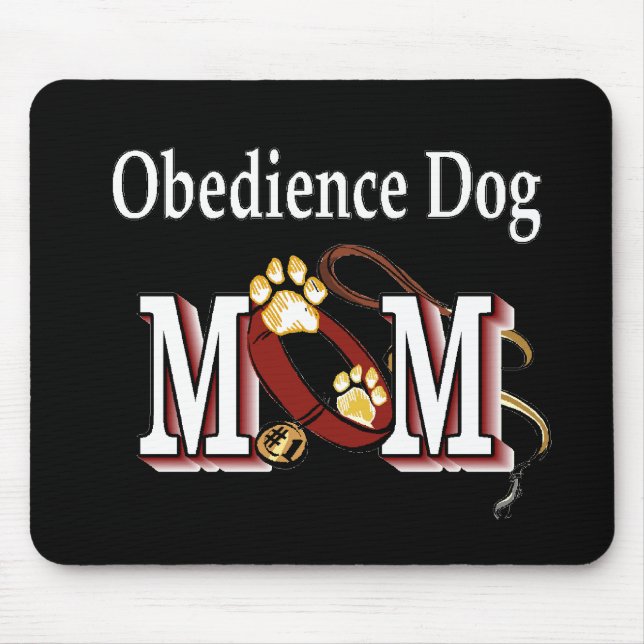 Alfombrilla De Ratón Obedience de perro Regalos de mamá (Frente)