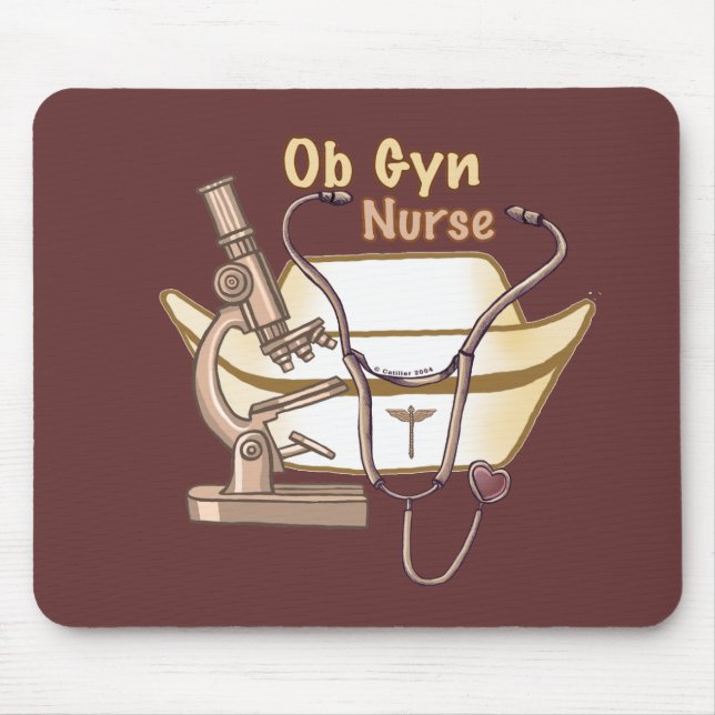 Alfombrilla De Ratón OBGyn Nurse Mouse Pad (Frente)