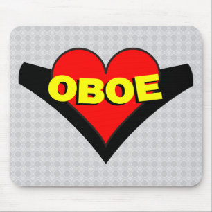 Alfombrilla De Ratón Oboe Over Heart