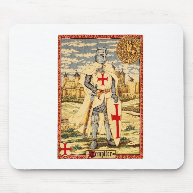 ALFOMBRILLA DE RATÓN OBRA CLÁSICA DE LOS CABALLEROS TEMPLAR (Frente)