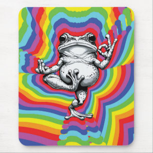 Alfombrilla De Ratón Obra Maestra de la Rana Zen