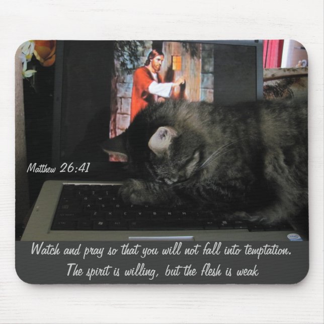 Alfombrilla De Ratón Observar y rezar (Frente)