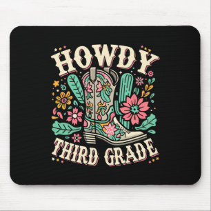 Alfombrilla De Ratón Occidental Howdy Tercer Grado Regreso a la Escuela