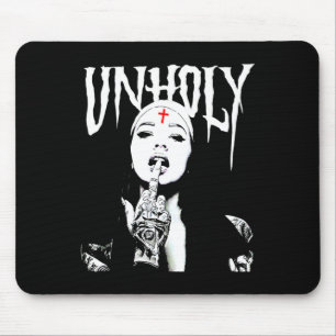 Alfombrilla De Ratón Occult Gothic Oscuro Satanic Nun Tattoos Nun Unsan