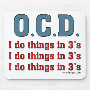 Alfombrilla De Ratón OCD I hago cosas en los 3