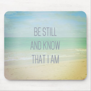 Alfombrilla De Ratón Ocean Be Still Y Sé Que Soy Mousepad