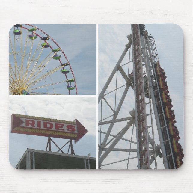 Alfombrilla De Ratón Ocean City Boardwalk Rides (Frente)