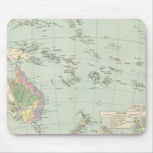 Alfombrilla De Ratón Oceanien - Atlas Mapa de Oceanía