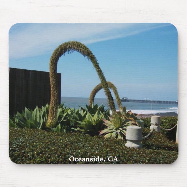 Alfombrilla De Ratón Oceanside, Ca, (Frente)