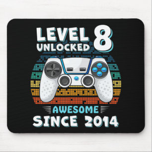 Alfombrilla De Ratón Ocho años BDay Son Boy Fun Gamer 8 años B