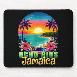 Alfombrilla De Ratón Ocho Rios Jamaica Playa Atardecer Tropical Verano