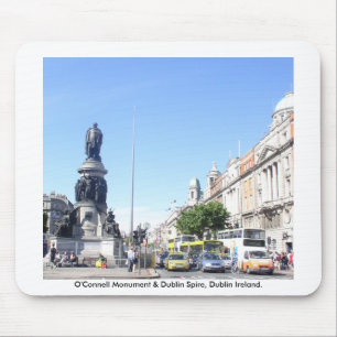 Alfombrilla De Ratón O'Connell Monument & Dublin Spire, Dublín Irlanda