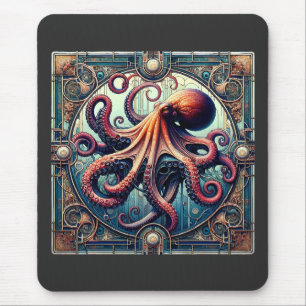 Alfombrilla De Ratón Octopus Art Deco