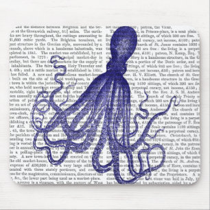 Alfombrilla De Ratón Octopus azul 5