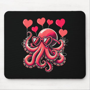 Alfombrilla De Ratón Octopus día de San Valentín con pulpo de cicloons 