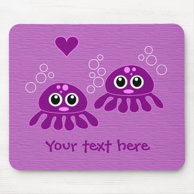 Alfombrilla De Ratón Octopus Love personalizado mousepad (Frente)