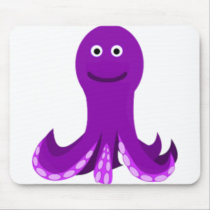 Alfombrilla De Ratón Octopus Morple Happy Sonriente Personalizado Seali