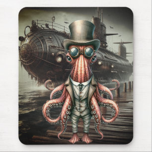 Alfombrilla De Ratón Octopus steampunk