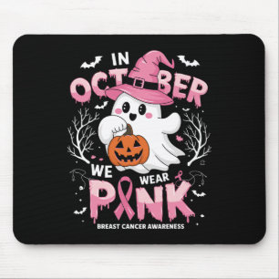 Alfombrilla De Ratón Octubre Nosotros Usamos Camiseta Rosa Fantasma Cán