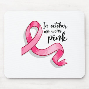 Alfombrilla De Ratón Octubre Nosotros Usamos Lazo Rosa Conciencia Del C