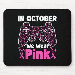 Alfombrilla De Ratón Octubre Usamos Rosa Cáncer de Mama Gaming Niños Ch