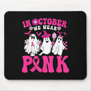 Alfombrilla De Ratón Octubre Usamos Rosa En Octubre Fantasma De Hallowe
