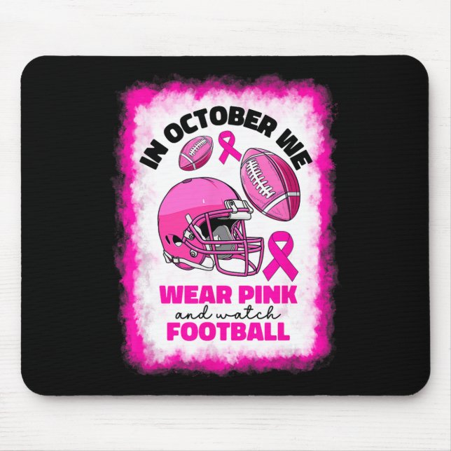 Alfombrilla De Ratón Octubre Usamos Rosado Y Vemos Que Los Pechos De Fú (Frente)