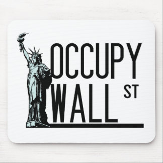 Alfombrilla De Ratón Ocupe Wall Street - estatua de la libertad