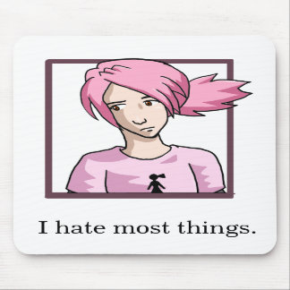 Alfombrilla De Ratón Odio la mayoría de las cosas Mousepad
