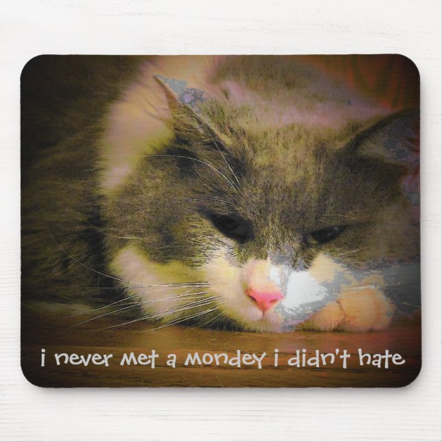 Alfombrilla De Ratón Odio todos los lunes (Frente)