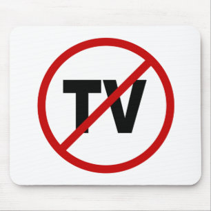 Alfombrilla De Ratón Odio TV /No TV no prohibido la declaración del