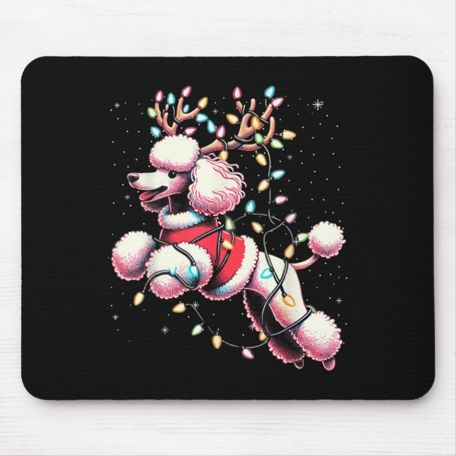 Alfombrilla De Ratón Odle Santa Christmas Tree Lights, Funny Ugly Pajam (Frente)
