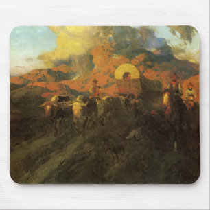 Alfombrilla De Ratón Oeste Americano Antiguo, Camino Overland por Johns