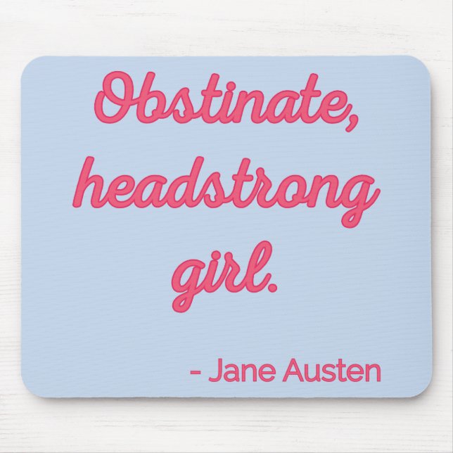 Alfombrilla De Ratón Oferta de Orgullo y Prejuicio II - Estilo Cuto (Frente)