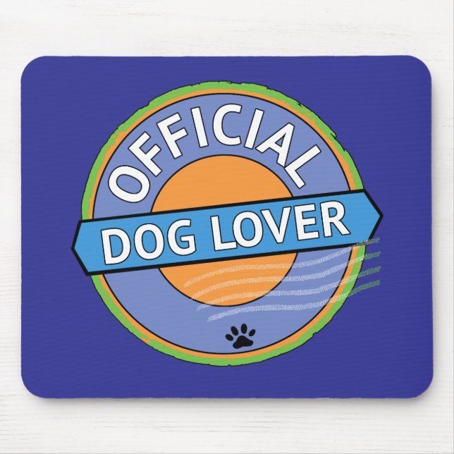 Alfombrilla De Ratón Official Dog Lover    (Frente)