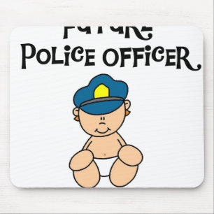 Alfombrilla De Ratón Oficial de policía futuro del bebé