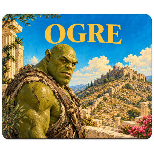Alfombrilla De Ratón Ogro, Monstruo de Fantasía Gótica