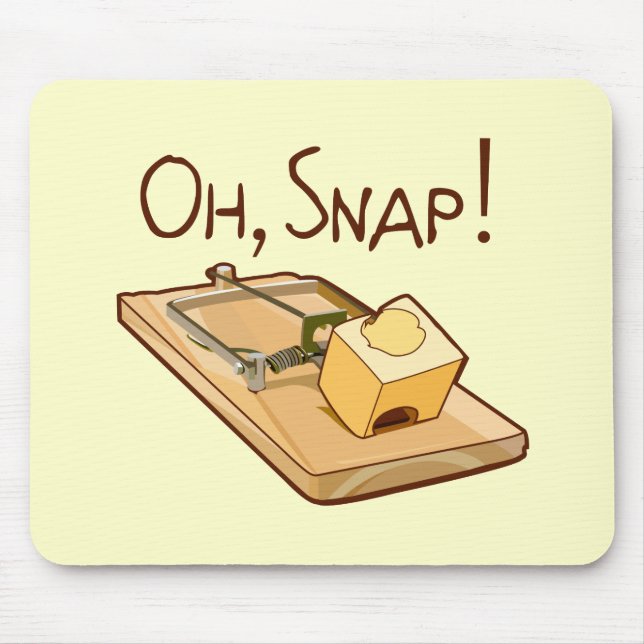 Alfombrilla De Ratón ¡Oh, broche! (Frente)
