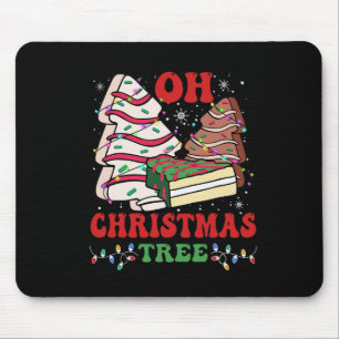 Alfombrilla De Ratón Oh Christmas Tree Cake Xmas Lights Funny Mating