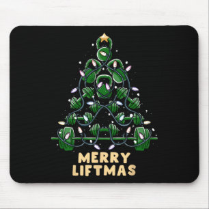 Alfombrilla De Ratón Oh Liftmas Tree Kettlebell Gym Navidades feos