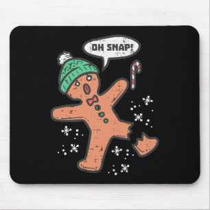 Alfombrilla De Ratón Oh Snap Gingerbread Hombre Divertido Navidades De 
