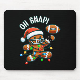Alfombrilla De Ratón Oh Snap Hombre de Jengibre Navidad Footll